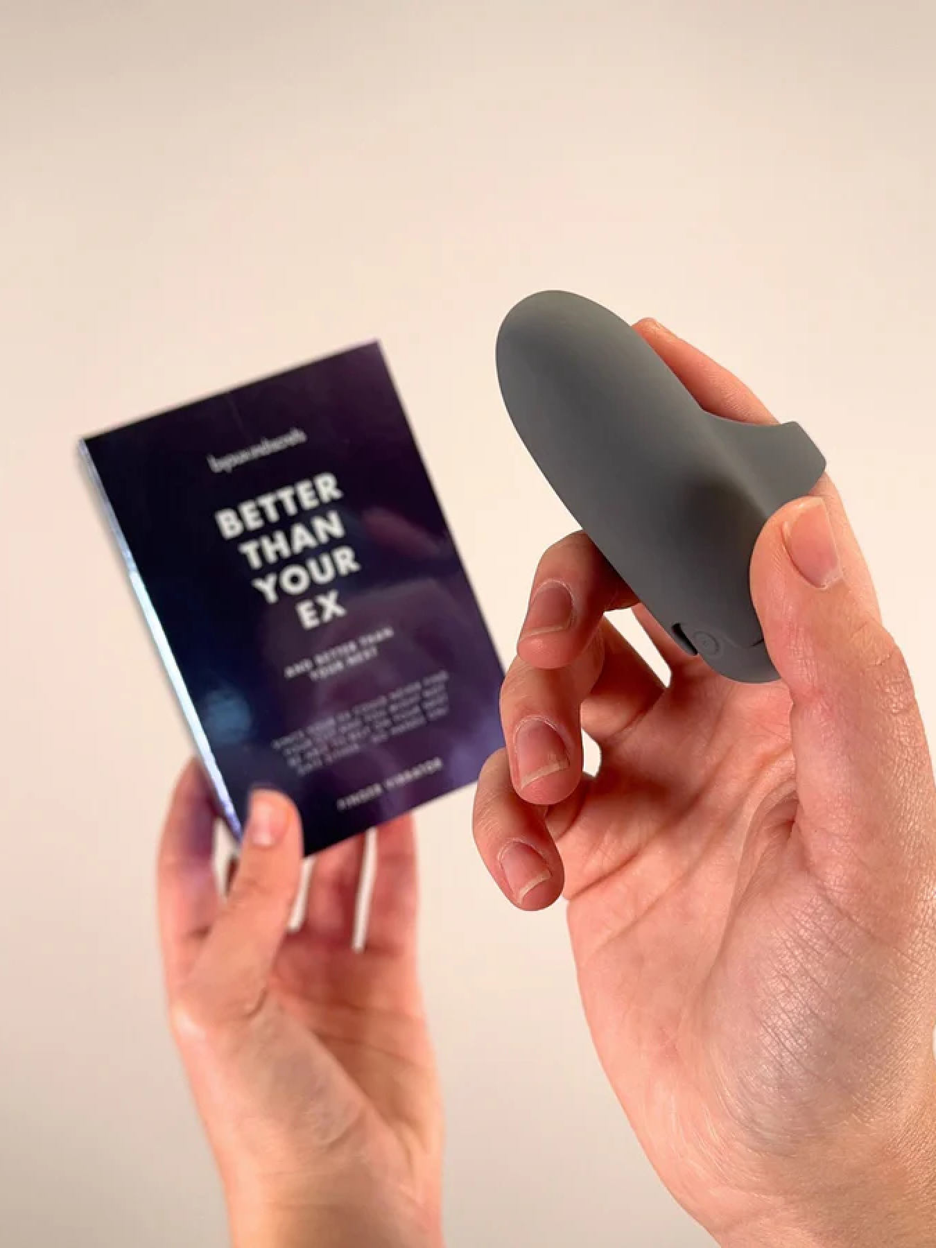 Vibrator degetar Better Than Your Ex,gri,  Bijoux Indiscrets